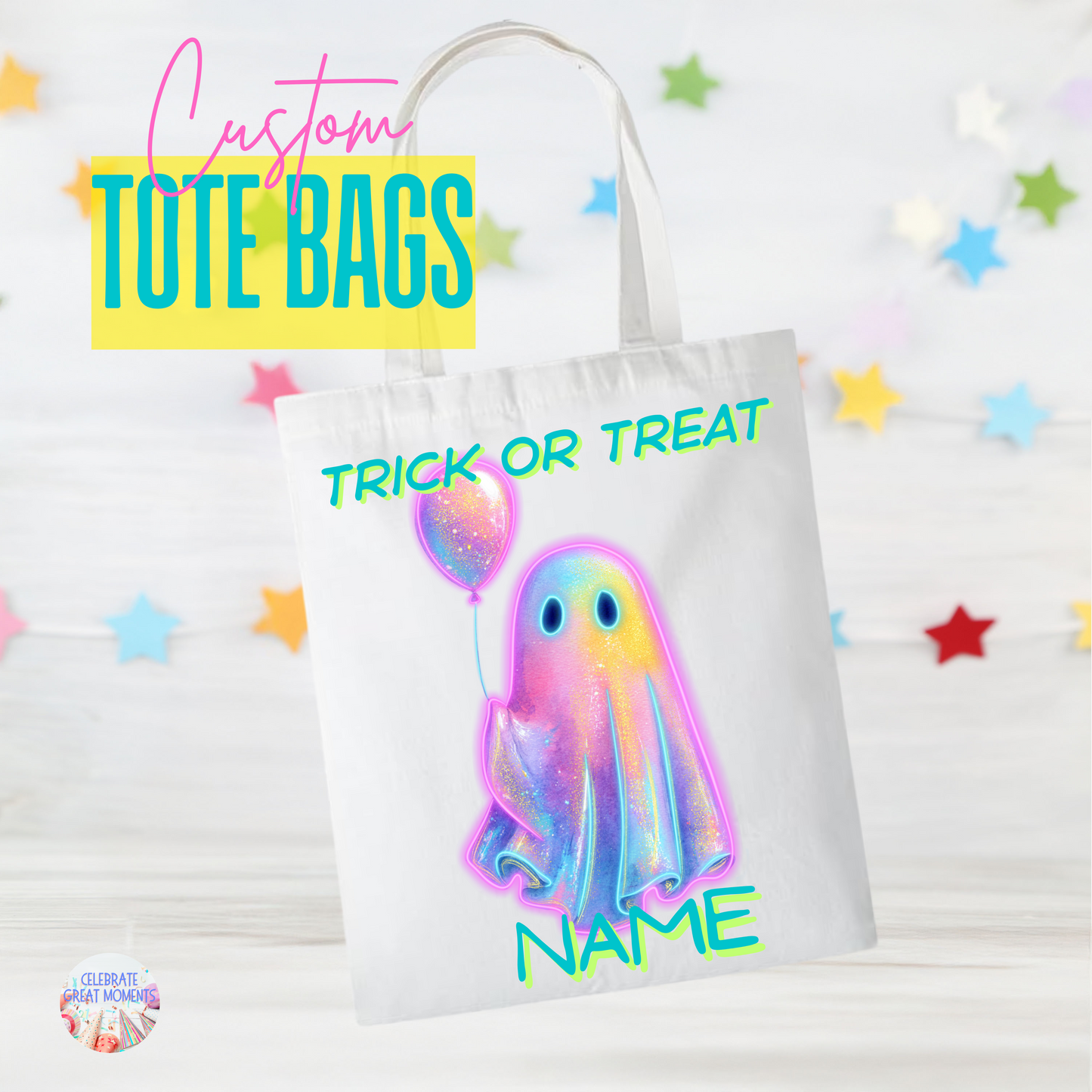 Custom Halloween Bag - Trick or Treat Bag with Custom Name