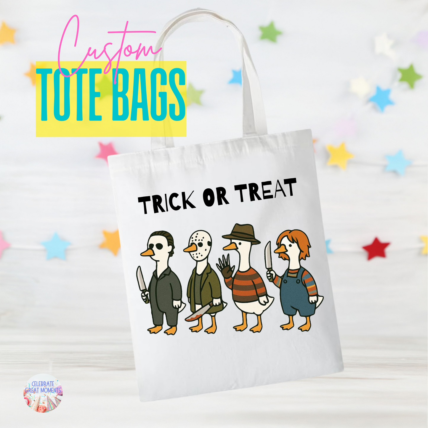 Custom Halloween Bag - Trick or Treat Bag with Custom Name