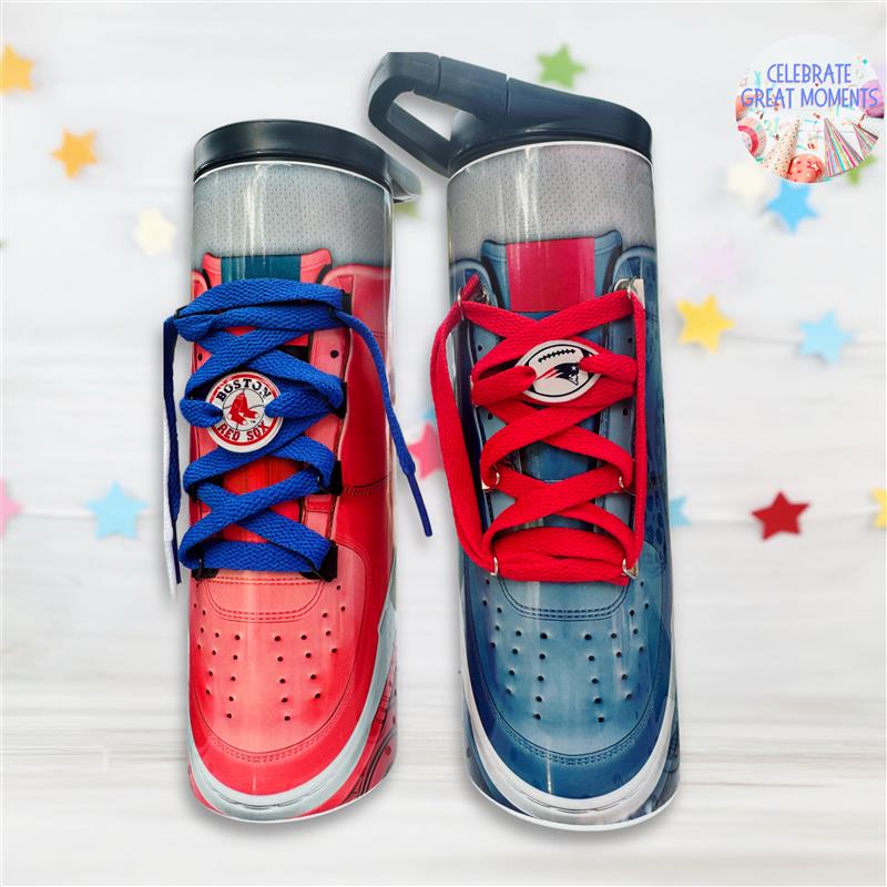 Custom 3D Lace Sneaker Tumbler – Hot & Cold Stainless Steel Drinkware | Personalized & Fun Tumbler for any Occasion | Adult Party Favor gift