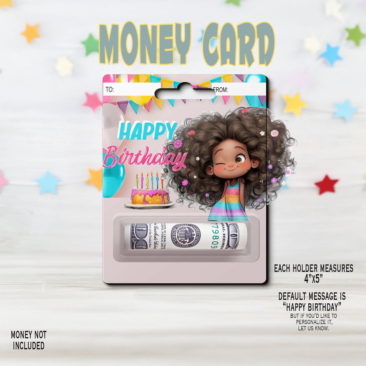 Birthday Girl Gift Card Money Card Holder, Happy Birthday Card, Gift Card Holder for birthday Custom & Personalized birthday Card Gift, Gift Card