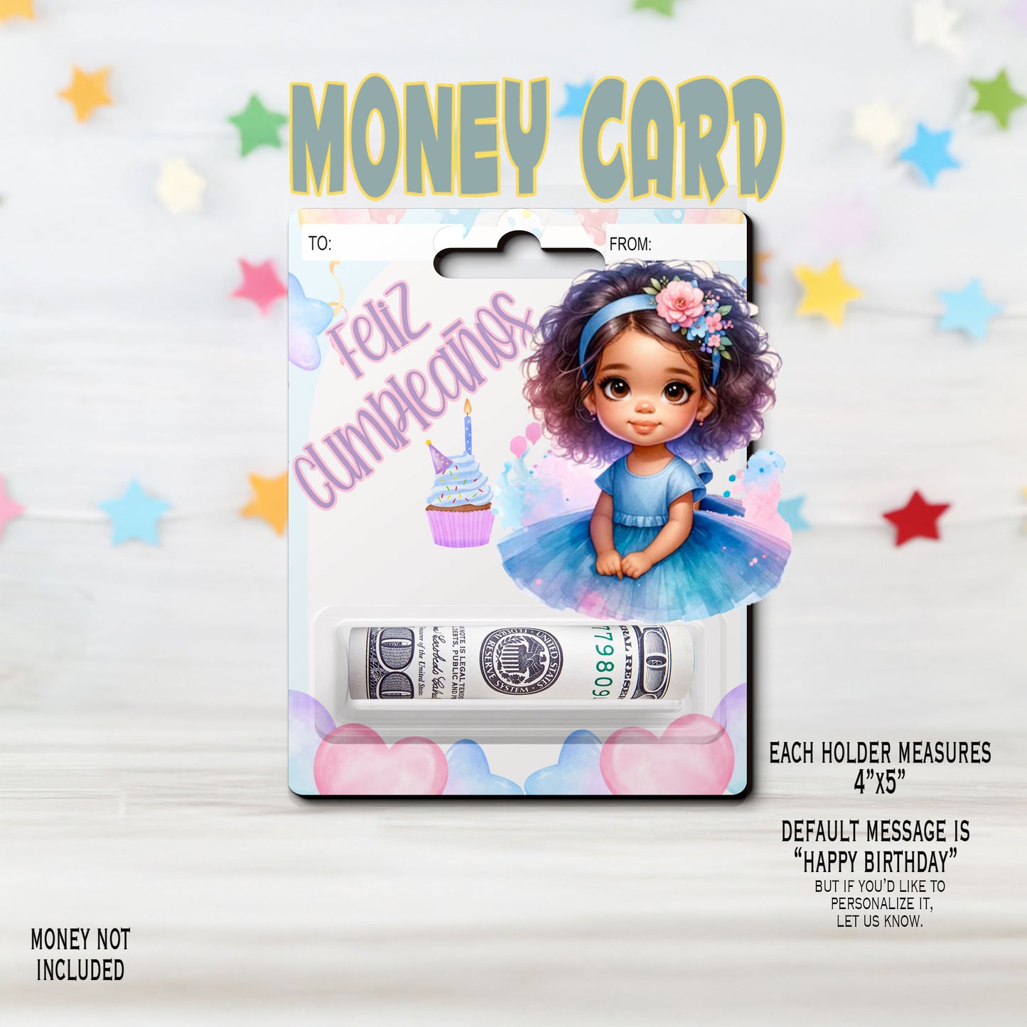 Nina Feliz Cumpleanos Birthday Girl Gift Card Money Card Holder, Happy Birthday Card, Gift Card Holder for birthday Custom & Personalized birthday Card Gift, Gift Card