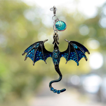 Mythical Dragon Metal Charm Keychain or Bag Charm