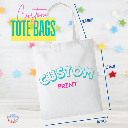 Personalized Tote Bag – Custom Image & Text Canvas Bag