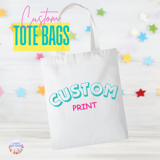 Personalized Tote Bag – Custom Image & Text Canvas Bag