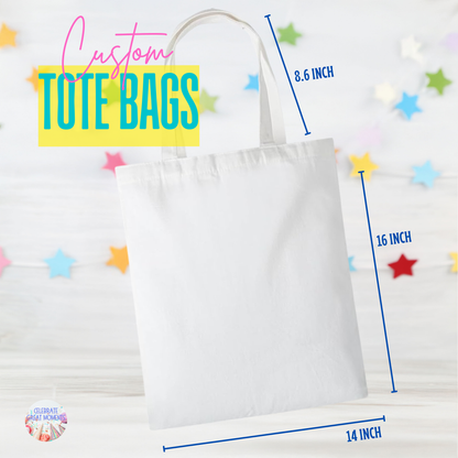 Personalized Tote Bag – Custom Image & Text Canvas Bag