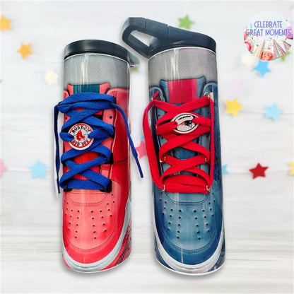Custom 3D Lace Sneaker Tumbler – Hot & Cold Stainless Steel Drinkware  | Personalized & Fun Tumbler for any Occasion | Adult Party Favor gift