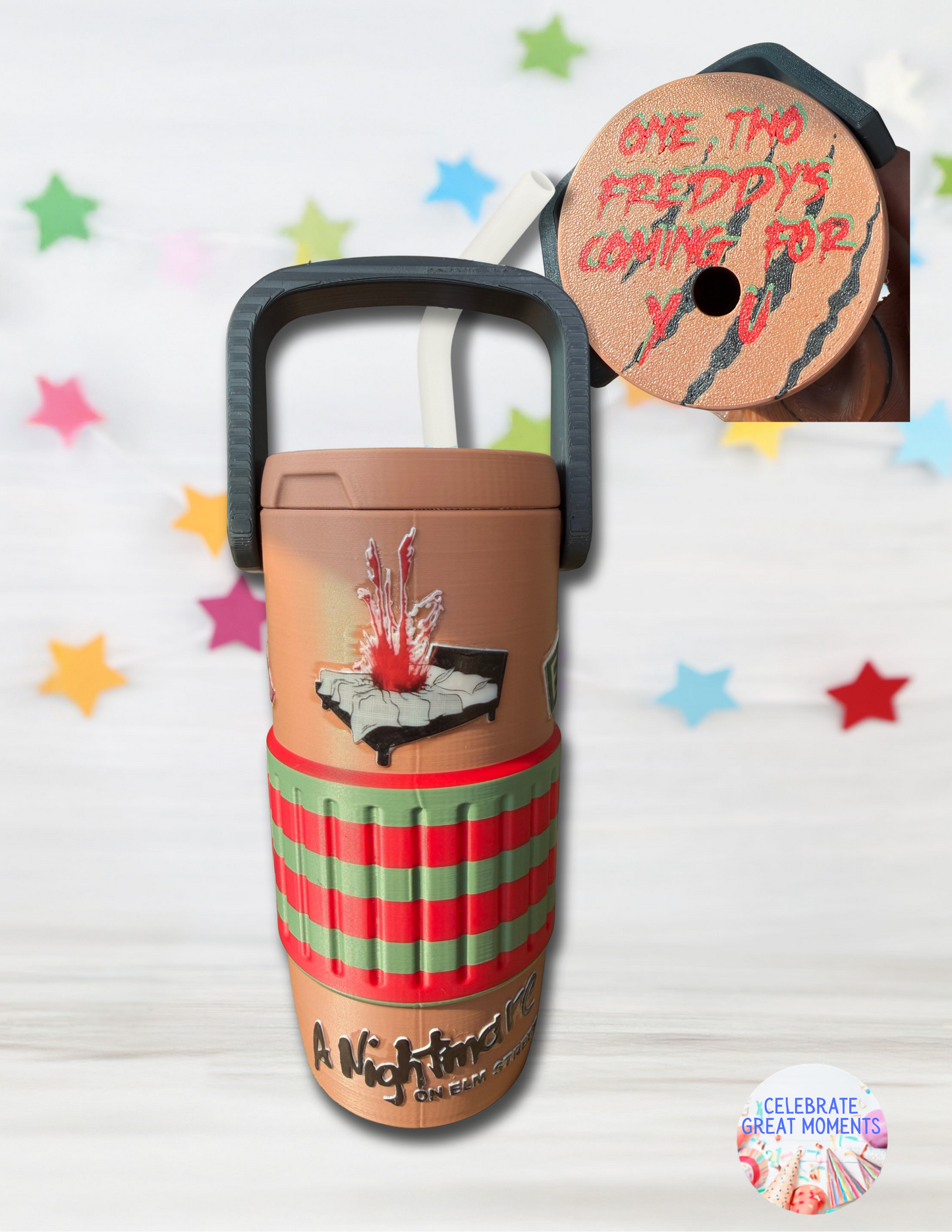 Halloween Horror Skinny Can Holder | Energy Drink Holder Drink Sleeve