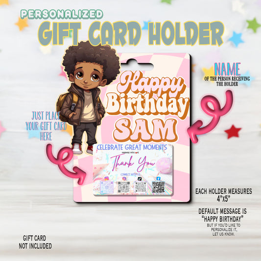 Birthday Gift Card Money Card Holder, Happy Birthday Card, Gift Card Holder for birthday Custom & Personalized birthday Card Gift, Gift Card
