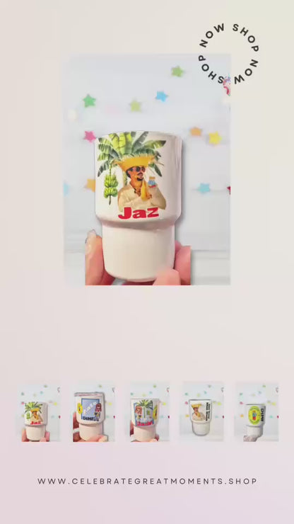 Bad Bunny Shot Glass Custom Mini Tumbler  | DTMF | Bachelorette & Birthday Party Favor Gift -Debi Tirar Mas Fotos| Sapo Concho Bunny