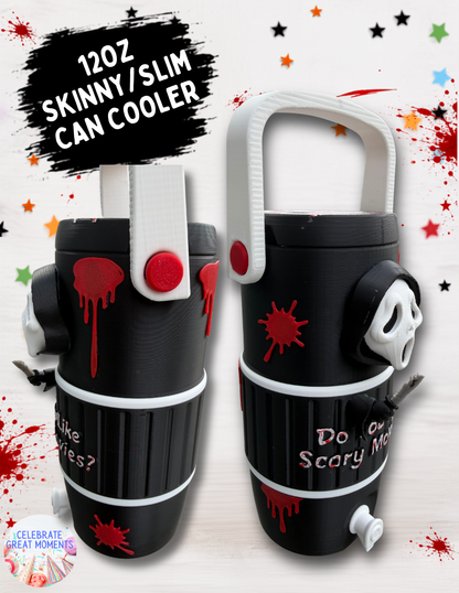 Halloween Horror Skinny Can Holder | Energy Drink Holder Drink Sleeve
